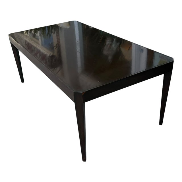 Art Deco Style Nancy Corzine Modern Mahogany Dining Table For Sale