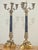 Pair of Vintage 1980s Decorative Crafts Neoclassical Brass & Black Marble Candelabras For Sale - Image 4 of 5