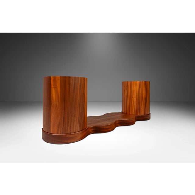Not Yet Made - Made To Order Organic Modern Bench in Solid African Sapele Mahogany by Mark Leblanc for Mark Leblanc Studios, Usa, C. 2024 For Sale - Image 5 of 12