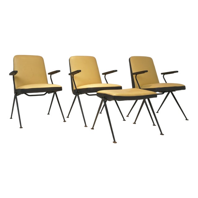 Armchairs in Steel Tube from Drabert, Germany, 1950s, Set of 4 For Sale