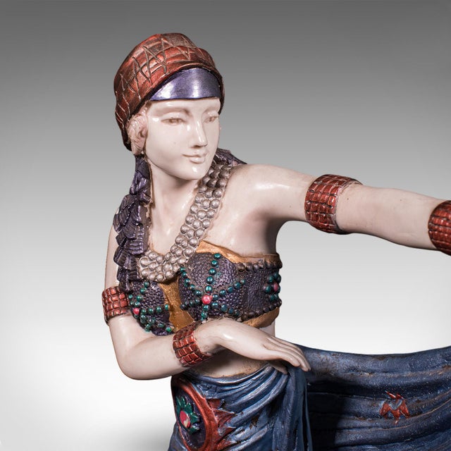Vintage Dancing Female Figure, Burlesque, Sculpture, Art Deco Revival, Jazz Age For Sale - Image 6 of 12