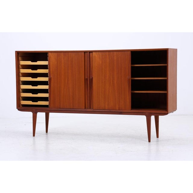 Wood Vintage Teak Highboard by Omann Jun, 1960s For Sale - Image 7 of 18