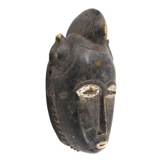 Early 20th Century Yaure Baule Portrait Mask Cote d'Ivoire For Sale