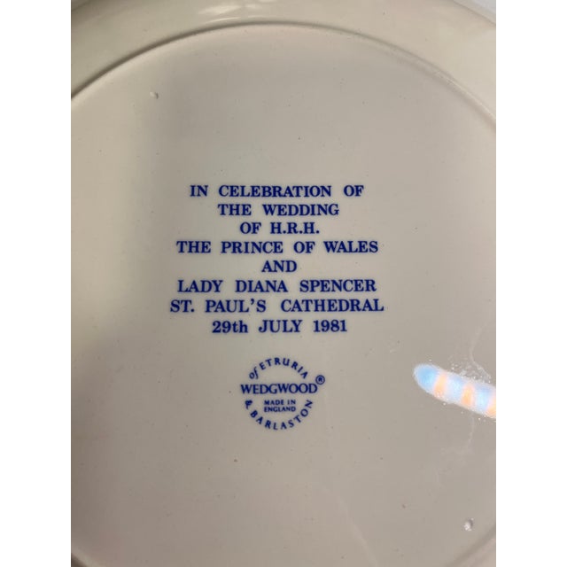 1980s 1981 Royal Wedding Diana and Charles Plate For Sale - Image 5 of 5