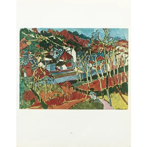 1950s After Maurice De Vlaminck "Hill in Bougival", Full-Color Print
