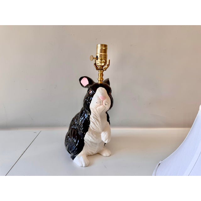 Black Late 20th Century Bunny Rabbit Table Lamp For Sale - Image 8 of 11