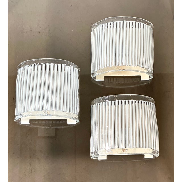 3 70s glass appliques produced by Fratelli Toso. This piece has an attribution mark, I am sure that it is completely...