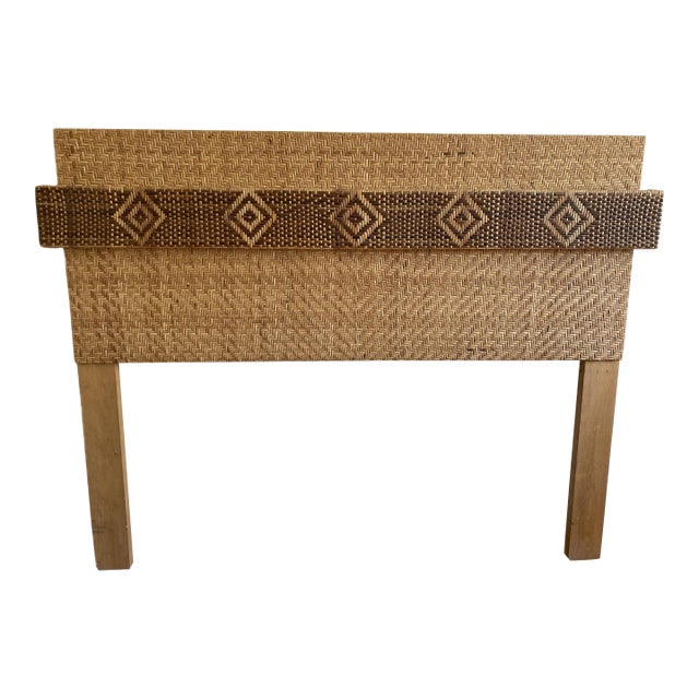 British Colonial Vintage Queen Headboard Ralph Lauren Style For Sale