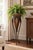 Late 20th Century Vintage Tole Metal Floor Planter Jardinière With Leaf Motif For Sale - Image 5 of 5
