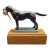 Lejeune Enamelled Black Labrador Large W/ Pheasant Car Mascot For Sale