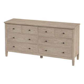 Flagstaff 64 in. W Rectangular Wood 8 Drawer Dresser, Desert Sand For Sale