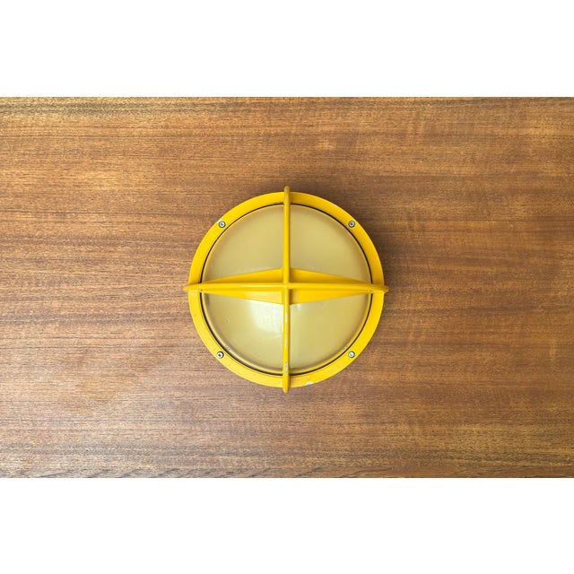 Mid-Century Modern Mid-Century Danish Model Pirat Metal Outdoor Wall Lamp by Eva Koppel, Nils Koppel, Gert Edstrand for Nordisk Solar, 1960s For Sale - Image 3 of 18