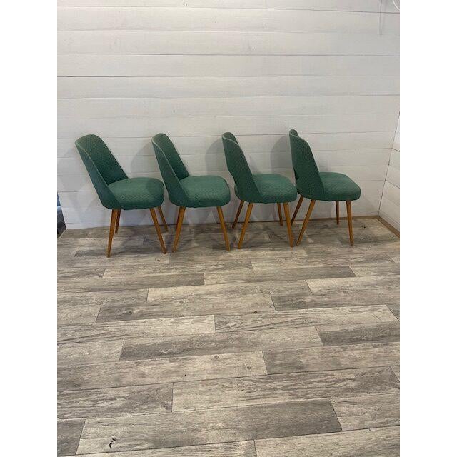 Vintage Lollypop Chairs from Oswald Heartl, 1960s, Set of 4 For Sale - Image 3 of 7