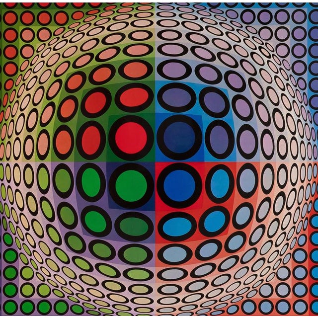 Modern Victor Vasarely, VEGA PAL B, Photogravure For Sale - Image 3 of 5
