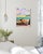 2020s "La Dolce Vita" by Javiera Da Fonseca Ilić, California Tropical Beach Scene, Dreamy Figurative Coastal Painting, Original Oil Painting For Sale - Image 5 of 7