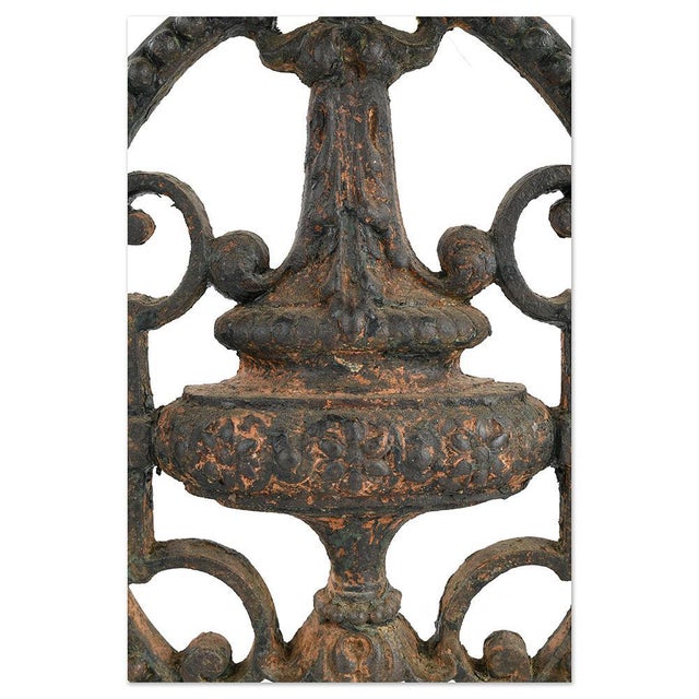 19th Century Cast Iron Convent Ornament on Base For Sale - Image 4 of 6