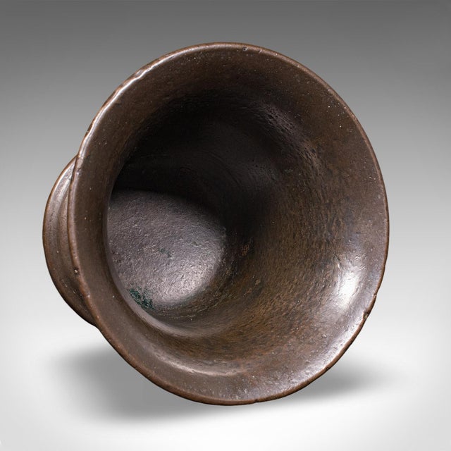 Metal Antique Apothecary Mortar & Pestle, English, Bronze, Kitchen, Chemist, c.1650 For Sale - Image 7 of 10