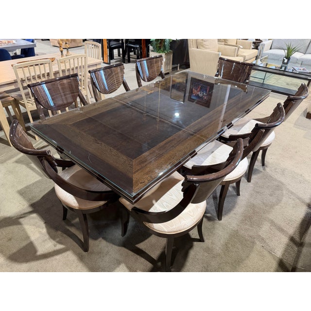 Pietro Costantini Pietro Costantini Dark Laquer Dining Set For Sale - Image 4 of 9
