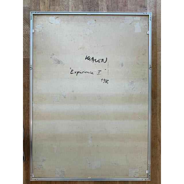 Black Peter Klasen, Nude Expérience I, 1972, Acrylic Painting on Board For Sale - Image 8 of 12
