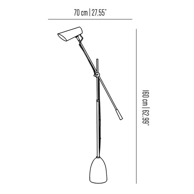 Contemporary Blossom Camelia Floor Lamp by Pierangelo Orecchioni for Brass Brothers For Sale - Image 3 of 4