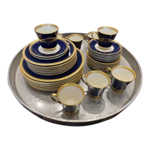 Vintage Pickard China Set of 8 - 5 Piece Place Setting Palace Royale Pattern