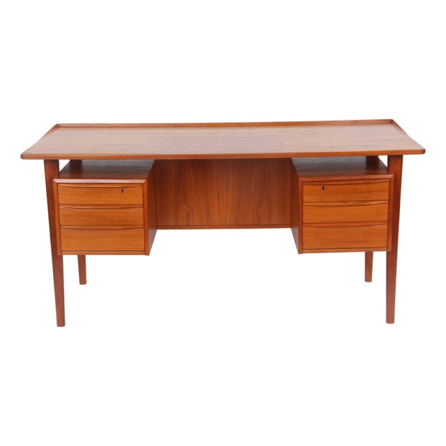Danish Teak Desk from Peter Løvig Nielsen, 1960s For Sale