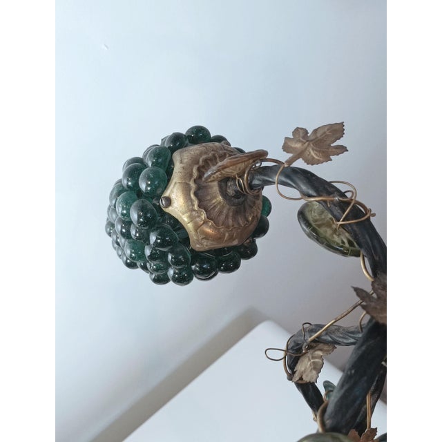 Mid-Century Modern Murano Glass Grape Cluster Lamp, 1960s For Sale - Image 3 of 10