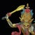 Glass Vintage Liuli Glass Manjushri Bodhisattva Sculpture For Sale - Image 7 of 10