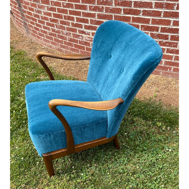 Alfred Christensen Beech Lounge Chair C. 1960s For Sale - Image 13 of 16
