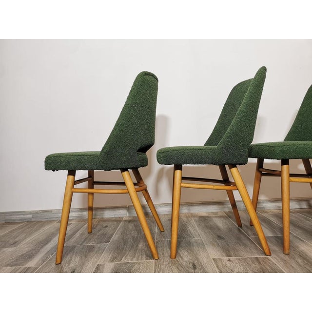 Dining Chairs by Radomir Hoffman for Ton, 1950s, Set of 4 For Sale - Image 4 of 18