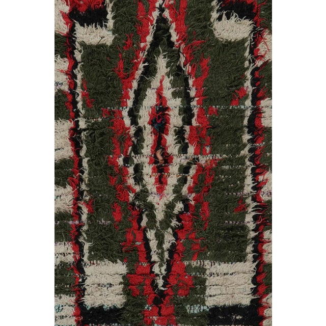 1950s Vintage Azilal Moroccan Runner and Boucherouite Rug by Rug & Kilim For Sale In New York - Image 6 of 7