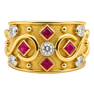 Keith Davis Ruby Ring, Size 7.5 For Sale
