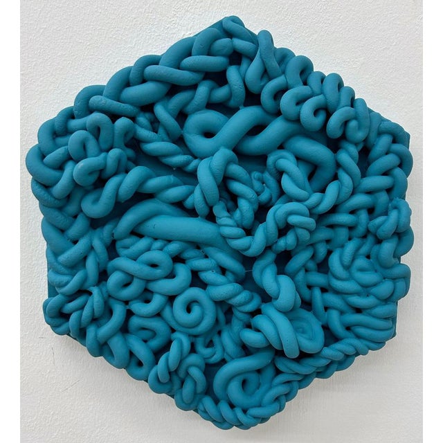 Blue Elizabeth Candy, Ottanio, 2024, Clay Sculpture For Sale - Image 8 of 8