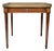 Vintage Baker Furniture French Louis XVI Style Walnut Accent Table Brass Gallery For Sale