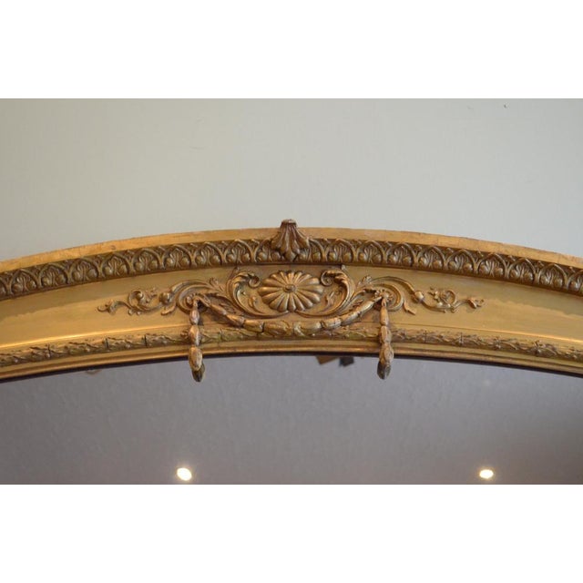 Large Victorian Giltwood Overmantle Mirror, 1850s For Sale - Image 10 of 16