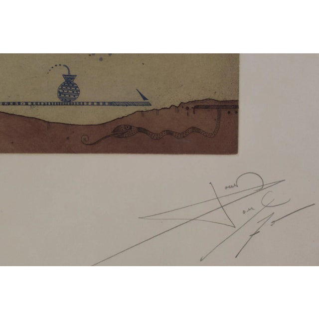 Mythological Elf with Lantern, 1975, Etching on Paper For Sale - Image 6 of 9