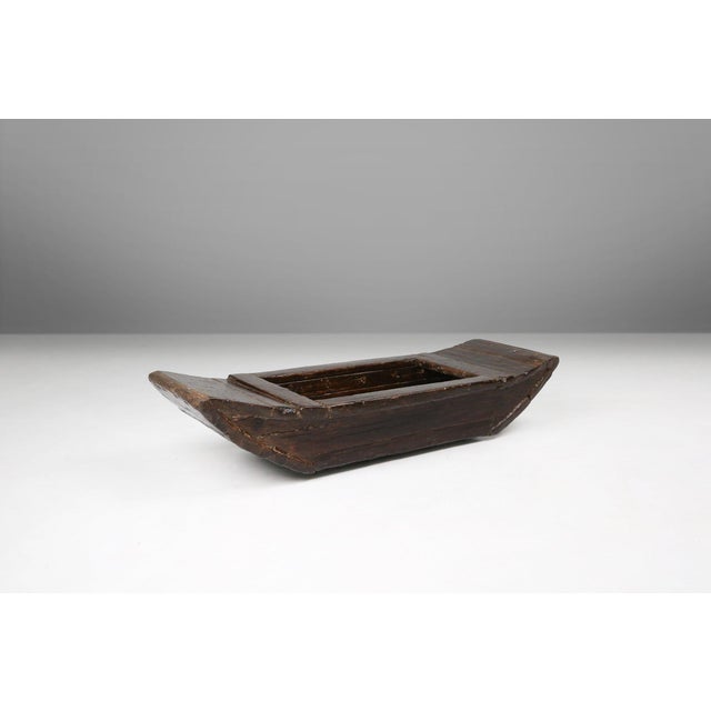 Wabi-Wabi Handmade Wooden Trough or Vessel, France, 19th Century For Sale - Image 12 of 13