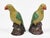 Mid 19th Century Pair Large Chinese Yellow Green Parrots For Sale - Image 5 of 7