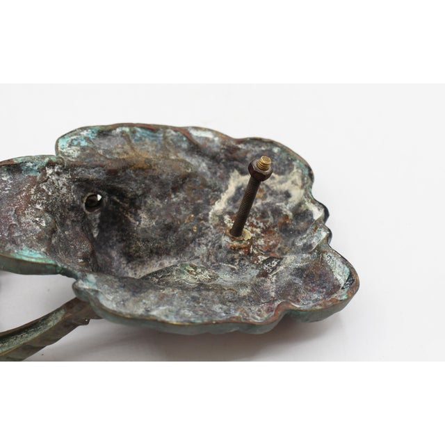4th Quarter 19th Century Anglo-French Bronze Lion's Head Door Knocker For Sale In Raleigh - Image 6 of 6