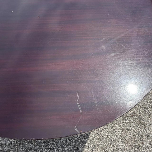 Baker Barbara Barry Art Deco Style Oval 2 Leaf Extension Mahogany Dining Table For Sale - Image 10 of 18
