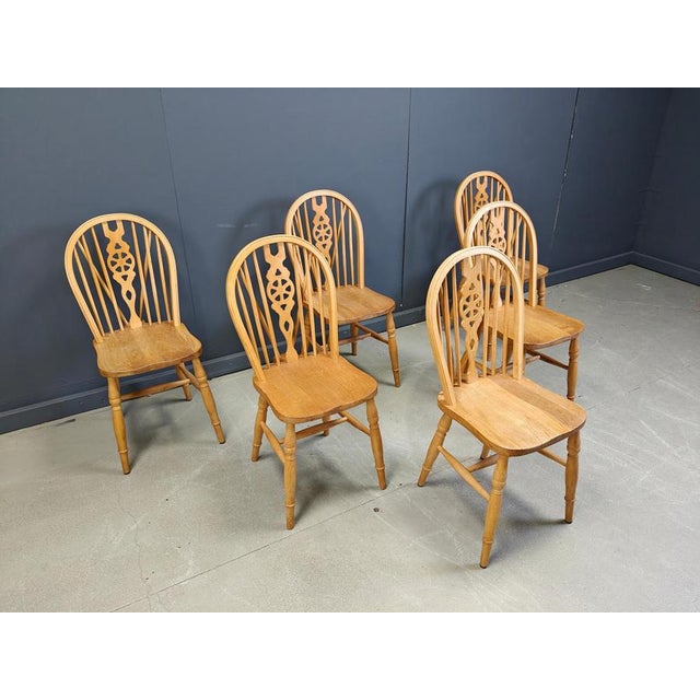 Vintage Dining Chairs from Ercol, 1950s, Set of 6 For Sale - Image 10 of 15