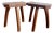 Vintage Brutalist Stools, 1950s, Set of 2 For Sale