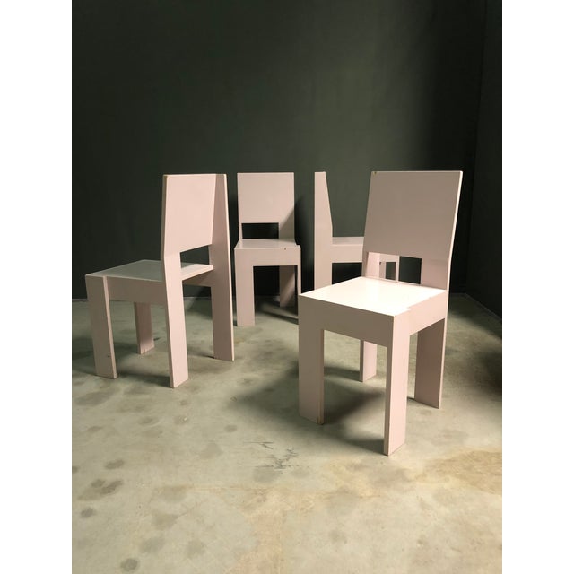 Wood Bossche School Dining Set by Jan Verbeek, 1970, Set of 5 For Sale - Image 7 of 15