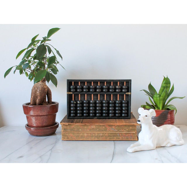 This vintage abacus counter is a traditional counting device used for arithmetic calculations. The abacus counter was...