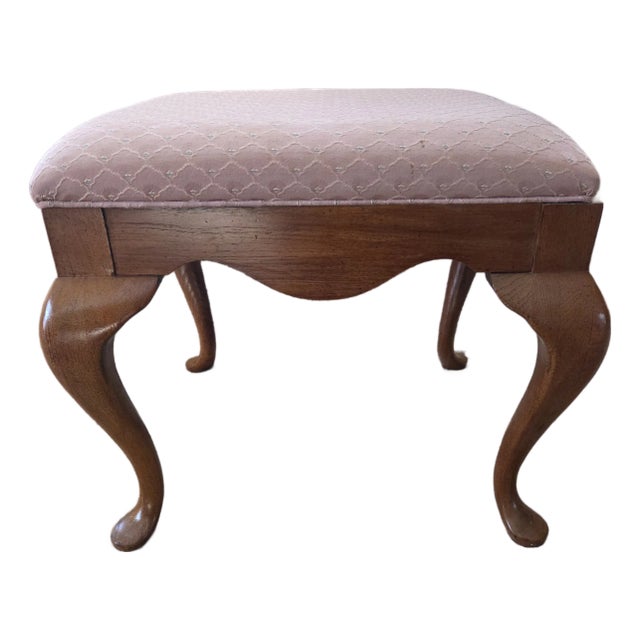 Thomasville Queen Ann Style Ottoman / Footstool / Bench For Sale