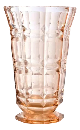 Art Deco Glass Vase, 1930s