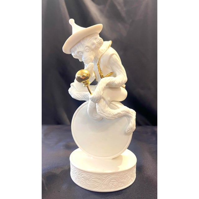 1960s Monkey Singerie Biscuit Porcelaine Jean Boggio by Franz For Sale In New York - Image 6 of 12
