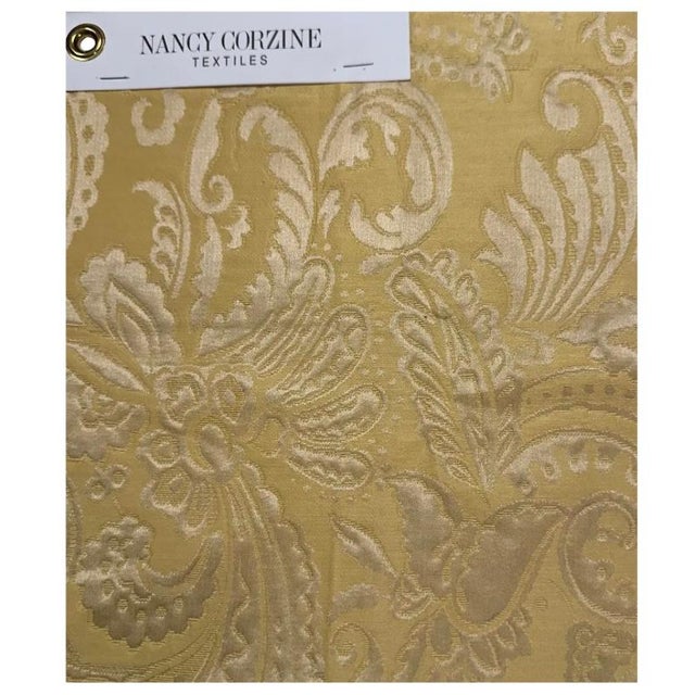 French Antique Louis XV Style Chaise Lounge Daybed W Nancy Corzine Matelassé Fabric For Sale - Image 3 of 3