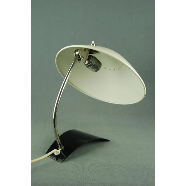 Black Mid-Century Model 6840 Table Lamp from Kaiser Leutchen, 1950s For Sale - Image 8 of 12