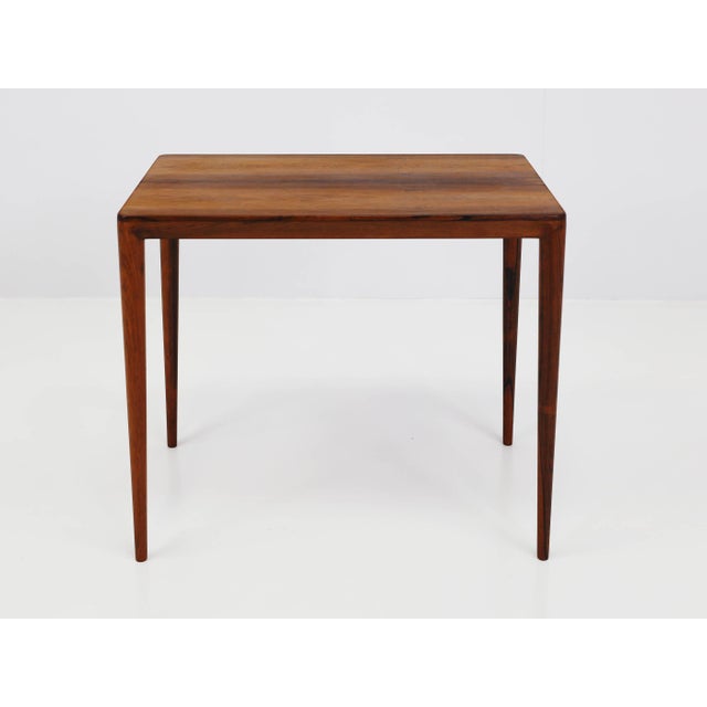 Brown Nesting Tables in Rosewood by Severin Hansen for Haslev Møbelsnedkeri, Denmark, 1960s, Set of 3 For Sale - Image 8 of 14